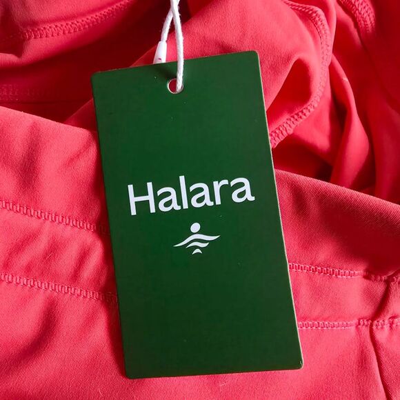 NWT Halara Neon Coral Pink Jogger Pants High Waist Drawstring Stretch XL Petite - Picture 10 of 11